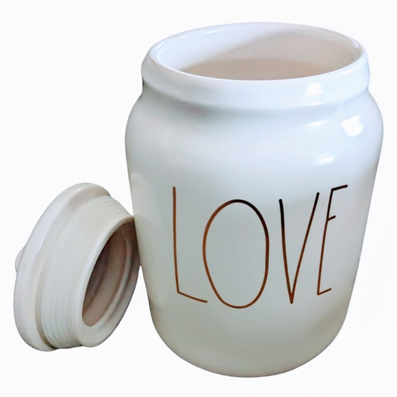 NEW Rae Dunn LOVE Canister - Picture 2 of 5